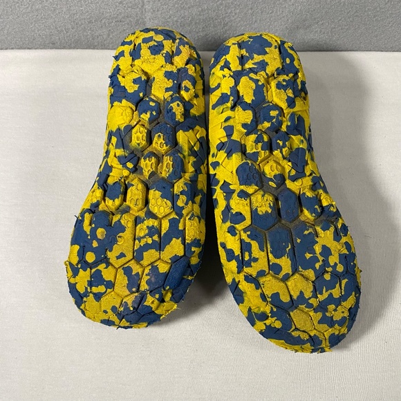 Cushe Slipper Slip On Blue Yellow Camo Casual Canvas Shoes Youth Size 4 - Picture 10 of 10